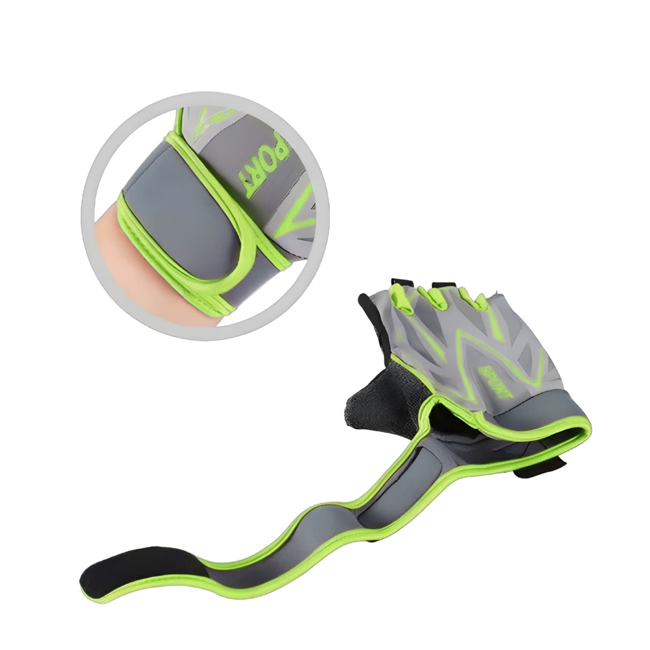 Gym Gloves with wrist support strap (unisex) Gym gloves price in bnagladesh