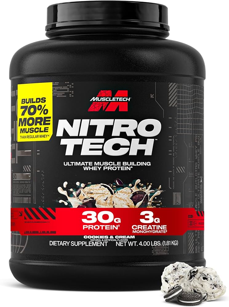 Muscletech Nitrotech Performance Series - 4 lbs Muscletech Nitrotech cookies and cream